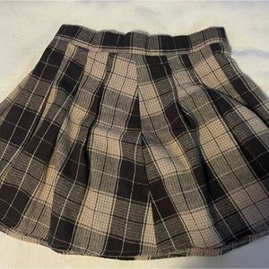 Shein Brown Plaid Shirt